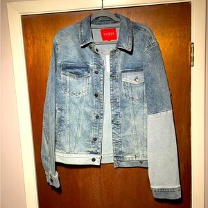 Guess brand denim jacket stretch flex fabric NWT men’s size large